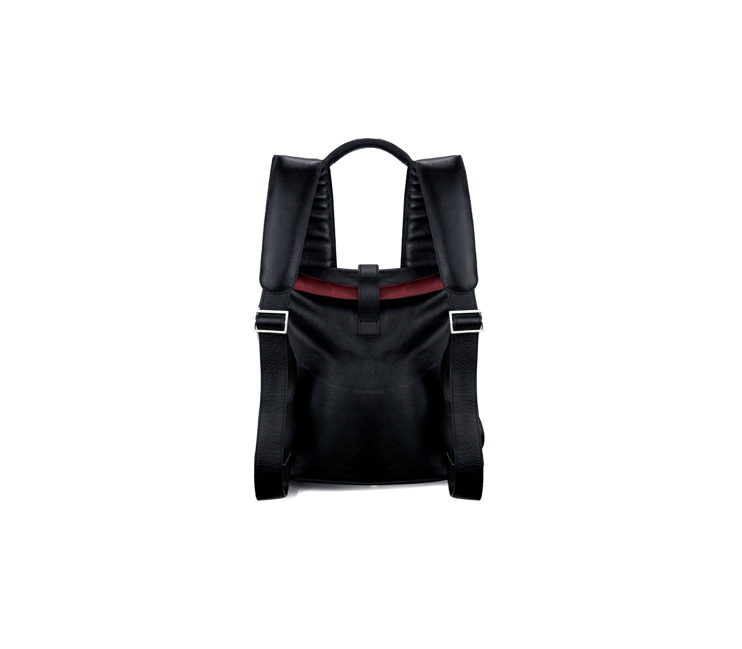 Contemporary design inspired by architectural forms — statement backpack
